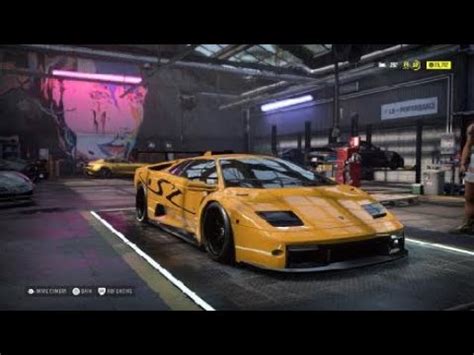 Need For Speed Heat Lamborghini Diablo Sv Customization Youtube