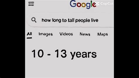 How Long Tall People Live 💀 Youtube