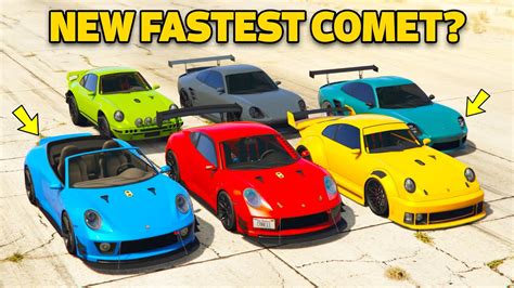 Gta Online Which Is Fastest Comet All Comets Youtube