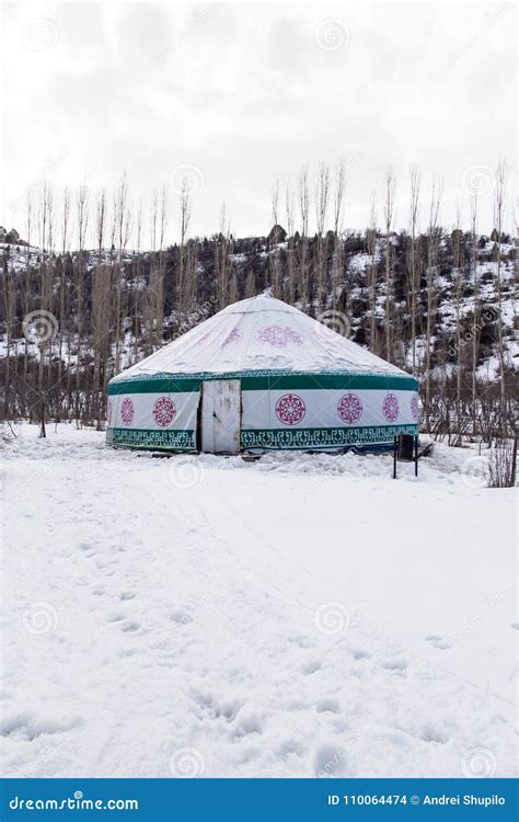 Kazakh Yurt Camping in the Winter Stock Photo - Image of asia ...