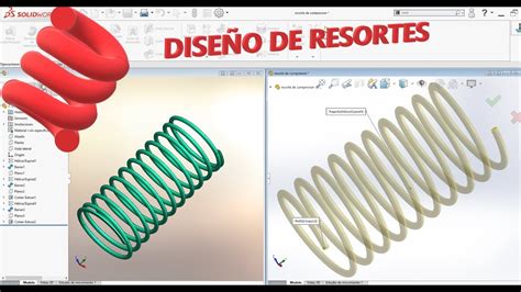 Como Dise Ar Resorte De Compresi N En Solidworks Youtube