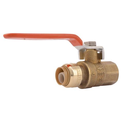 Sharkbite In Brass Push To Connect X Female Pipe Thread Ball Valve