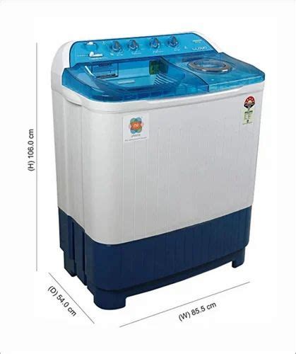 Capacity Kg 8 Top Loading Lloyd Semi Automatic Washing Machine White