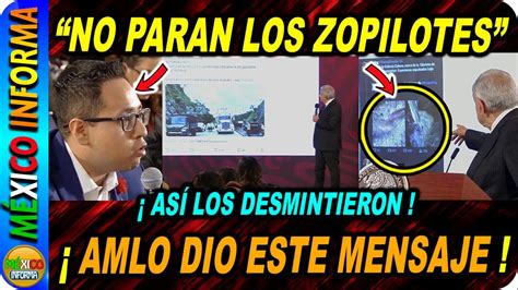 NO PARAN LOS ZOPILOTES AMLO LES PUSO UN HASTA AQUÍ ASÍ LOS