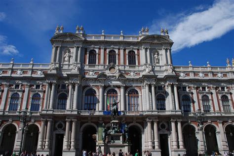 La Fachada Trasera Del Palazzo Carignano De Tur N Imagen De Archivo