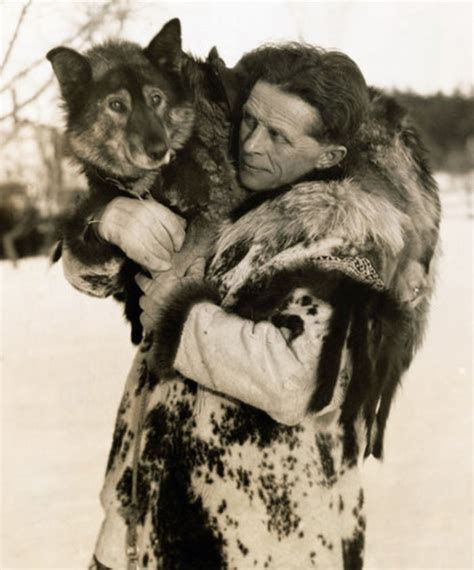 Leonhard Seppala and Togo the dog. Seppala and his sled dog team braved subzero temperatures and ...