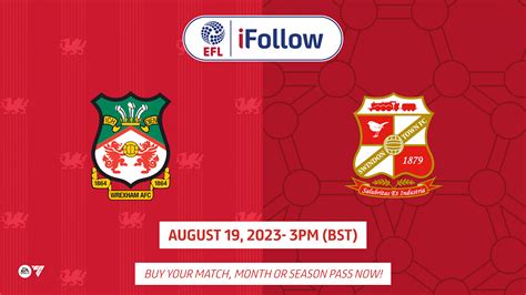 Live Streaming How To Follow Wrexham Afc Vs Swindon Town Live News