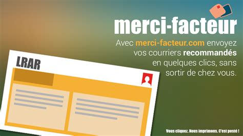 LRAR Lettre Recommandée avec merci facteur merci facteur