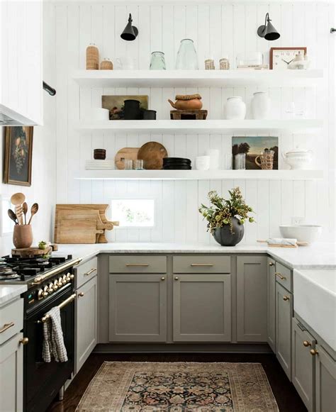 Sage Green Kitchen With Cherry Cabinets Cabinets Matttroy