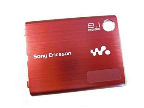 Sony Ericsson W995 Battery Cover Red 3 Network Logo 1220 1198