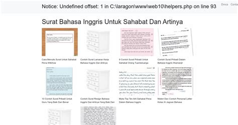 Surat Bahasa Inggris Untuk Sahabat Dan Artinya