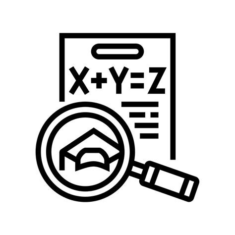 math education science line icon vector illustration 23862258 Vector ...