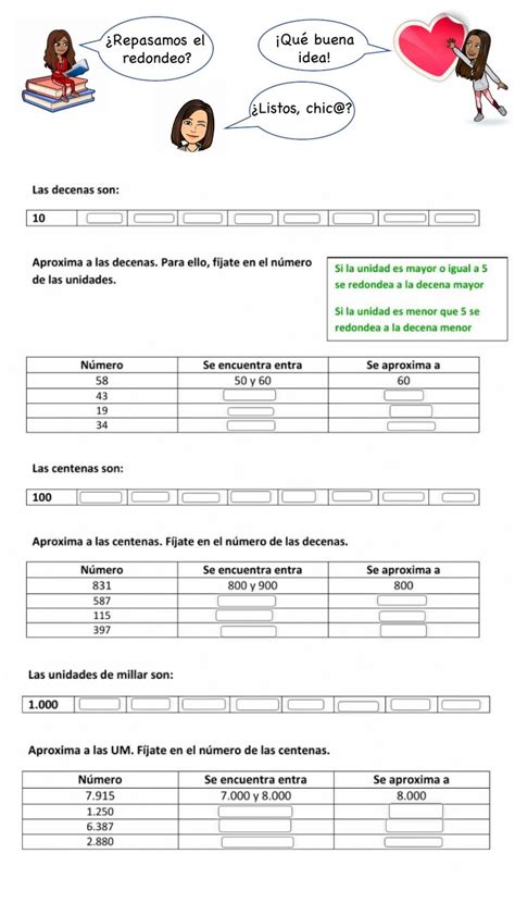 Ejercicio Interactivo De Redondeo Hasta La Unidad De Millar