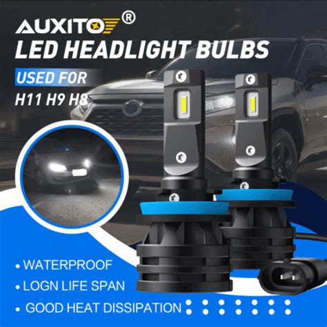 Auxito H H Led Headlight Kit Low Beam Bulb Super Bright K White