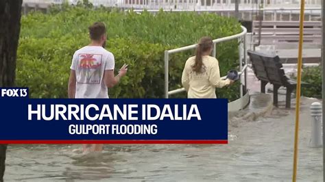 Hurricane Idalia Floods Streets As Beachside Bar Opens Youtube