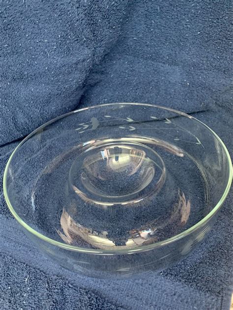 Vintage Princess House Crystal Chip N Dip Bowl Heritage Design 401