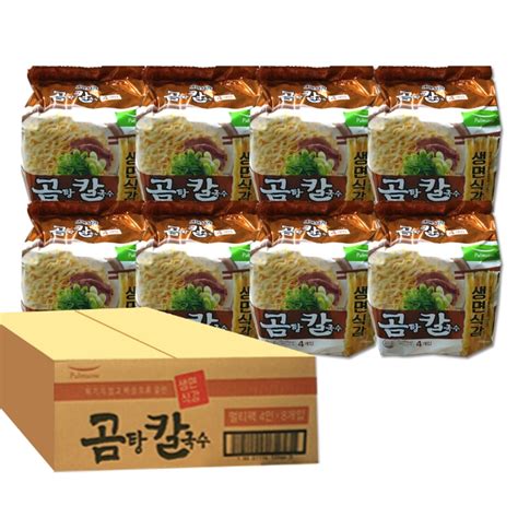 풀무원 생면식감 곰탕칼국수4개입x8개총32개1박스 티몬