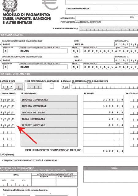 Codice Tributo Guida Per Il Versamento
