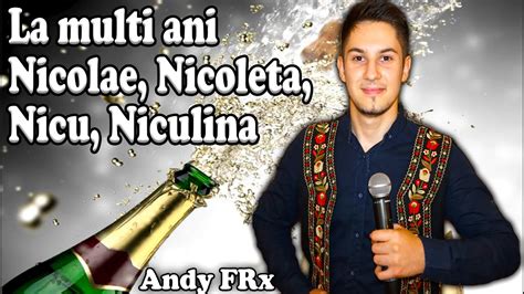 La Multi Ani Sf Nicolae Nicoleta Niculina Nicu MUZICA DE PETRECERE