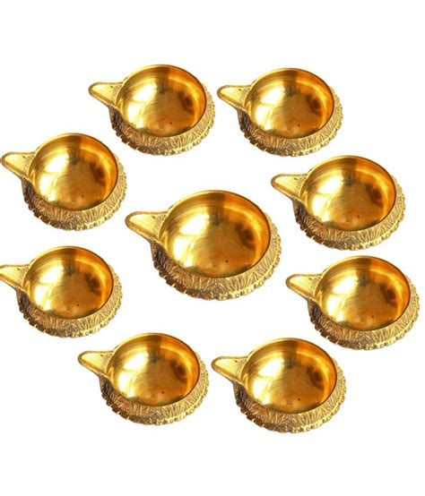 Anjalika Handicraft Brass Diwali Diya Combo Of 9 Pieces Buy Anjalika Handicraft Brass Diwali