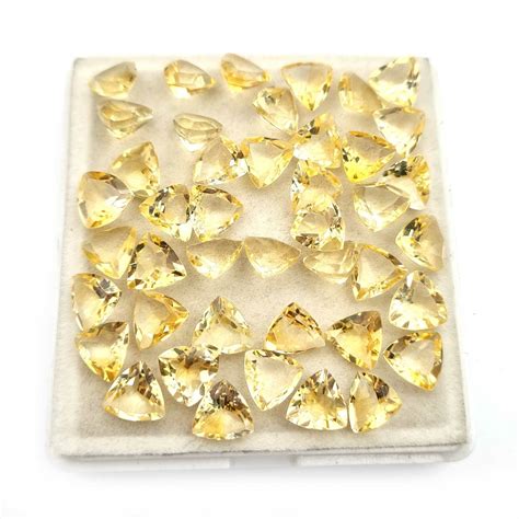 Natural Citrine Trillion Cut Loose Gemstone 8 MM 50 CT 36 Pcs EBay