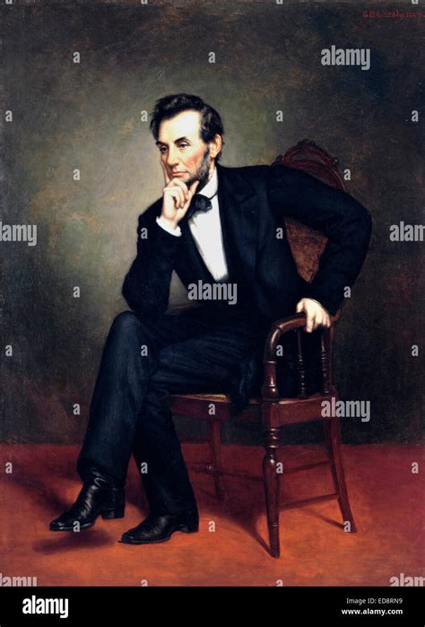 George Peter Alexander Healy Portrait Of Abraham Lincoln 1887 Oil On