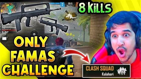 Only Famas Gun Challenge In Clash Squad Like Amitbhai Desigamers