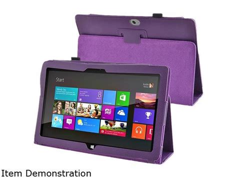 Insten Purple Folio Leather Case Compatible With Microsoft Surface Rtsurface 2 Model 1901802