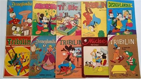 Antiguas Revistas Cómics Disney Tribilin Tío Rico Mickey Cuotas Sin