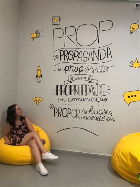 Parede lettering Empresa Agencia de publicidade decoração Projetos