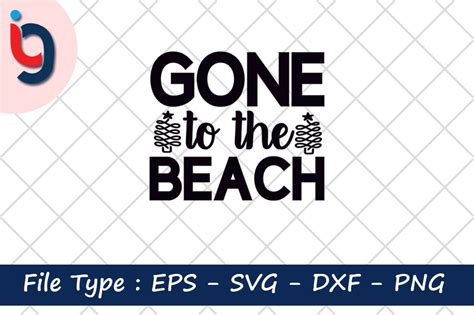 Gone To The Beach Graphic By Iyashin Graphics · Creative Fabrica