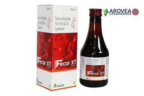 Fecor Xt Syp Ferrous Ascorbate Folic Acid Zinc Syrup Ml At