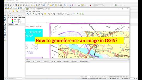 Georeferencing An Image In Qgis Software Ii Georeferencer Ii Georeferencing Theory Discussion