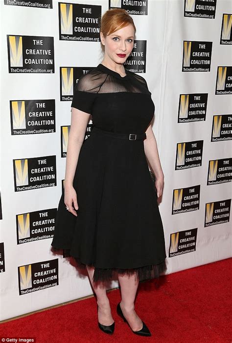 Christina Hendricks Black Dress