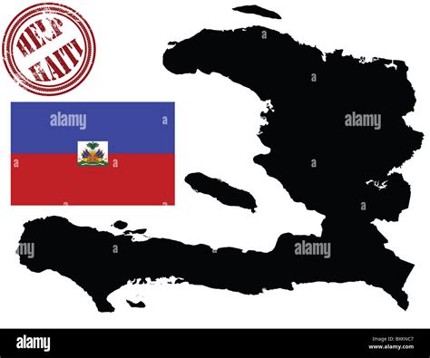 Map Flag Haiti Cut Out Stock Images Pictures Alamy