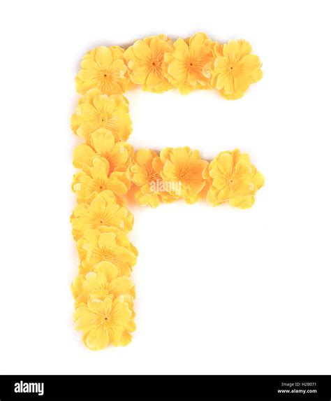 Letter F Flower Alphabet Stock Photo Alamy