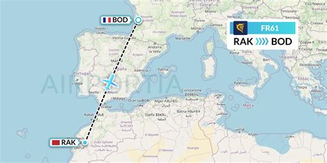 FR61 Flight Status Ryanair Marrakesh To Bordeaux RYR61