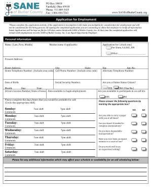 Fillable Online Sexual Assault Nurse Examiner Job Application Copy Docx