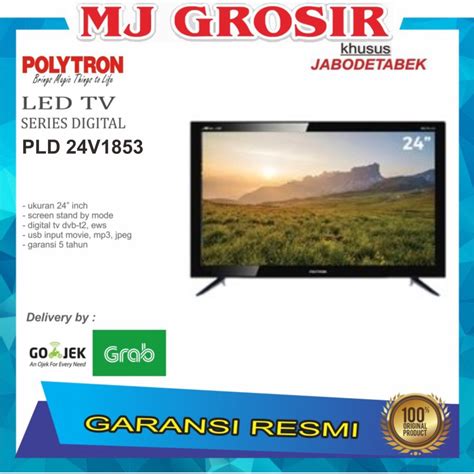 Jual Promo Led Tv Polytron V Inch Usb Hd Hdmi V