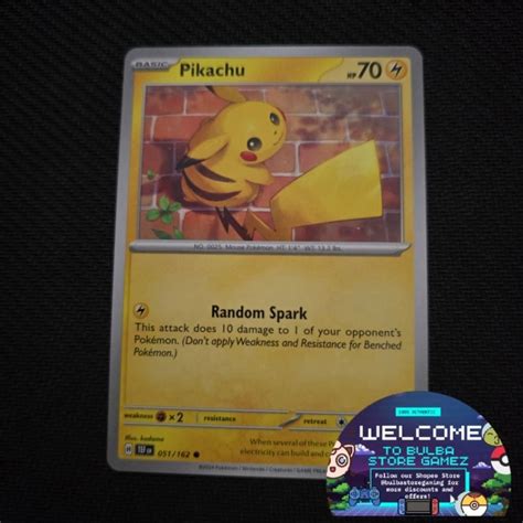 Pikachu Sv Temporal Forces Tef Pok Mon Tcg Card Game Scarlet