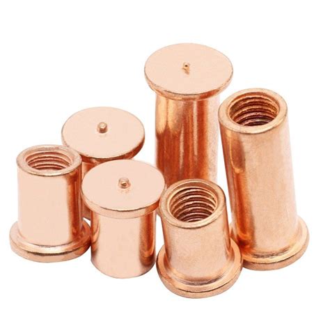 More Than Mm Round Circular Ms Copper Coated Internal Threaded Weld