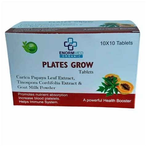 Carica Papaya Leaf Extract Tablet Packaging Type Strips Packaging