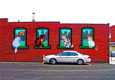 Downtown Cats Exterior Mural Mock Up Bztat Canton Oh Exterior Murals