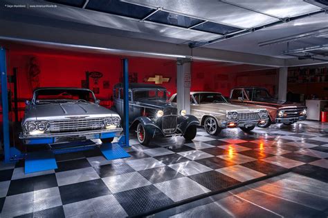 Classic Car Garage By Americanmuscle On Deviantart