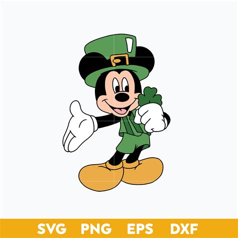 Mickey St Patrick S Day Svg Mickey Leprechaunt Svg Mickey Inspire