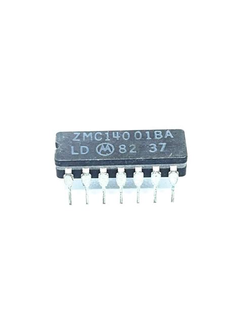 CIRCUITO INTEGRADO CERAMICO DIP 14 4001 MC14001BA MOTOROLA Gold