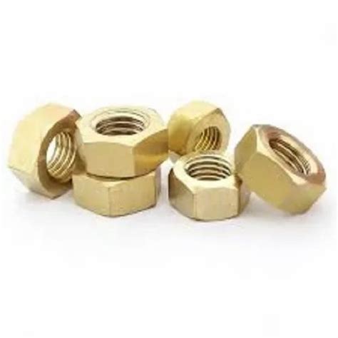 Hexagonal Brass Hex Nut For Hardware Fitting At Rs 0 15 Piece In