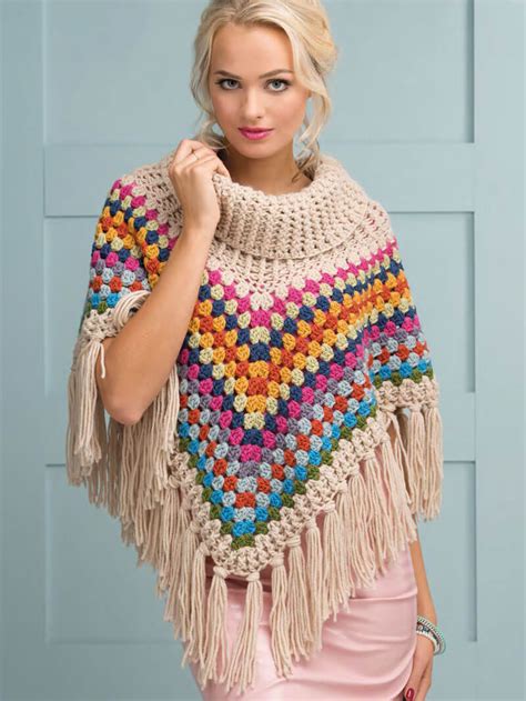 Tutorial Poncho Granny All Uncinetto Filo Unico