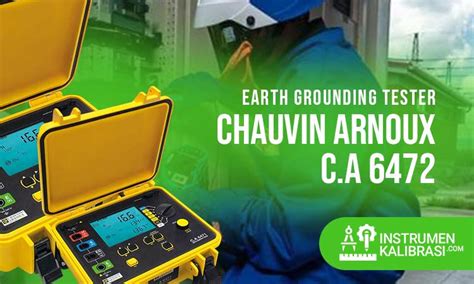 Spesifikasi Dan Pedoman Menggunakan Earth Grounding Tester Chauvin