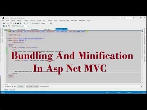 How To Implement Bundling And Minification In Asp Net Mvc Youtube